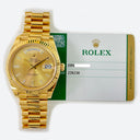 Rolex Day-Date President 40mm 228238 YG Fluted Bezel Champagne Diamond Dial President Bracelet 2015