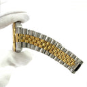 Rolex Datejust 36mm 16233 Jubilee Stainless Steel & Yellow Gold Watch Black Arabic Dial 1992