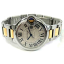 Cartier Ballon Bleu W6920099 Steel/Yellow Gold Bracelet with Silver Dial Watch 2014