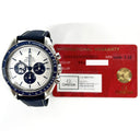 Omega Speedmaster 310.32.42.50.02.001 Stainless Steel with Blue Fabric and Silver Index Dial 2024