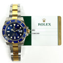 Rolex Submariner 40mm Oyster 116613LB Stainless Steel & Yellow Gold Watch Blue Dial 2017