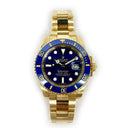 Rolex Submariner Blue Dial 40mm 116618LB  Yellow Gold Oyster Watch 2019