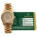 Rolex Day Date 36mm 118235F President Rose Gold Watch Black MOP Diamond Dial MINT 2010