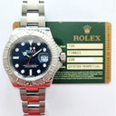 Rolex Yacht-Master 116622 Blue 40mm Platinum Bezel Steel Bracelet Watch 2013