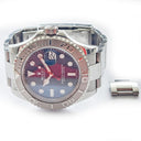 Rolex Yacht-Master 116622 Blue 40mm Platinum Bezel Steel Bracelet Watch 2013