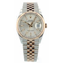 Rolex Datejust 36 126231 18kt Stainless Steel/Rose Gold with Silver Fluted Dial 2023