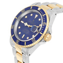 Rolex Submariner 18k Yellow Gold/Steel Blue Dial Mens Watch 16613 Circa 1990