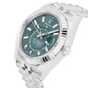 Rolex Sky-Dweller Jubilee 42mm Stainless Steel Green Dial Fluted 336934 Unworn