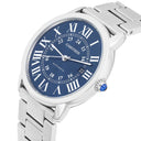 Cartier Ronde Solo XL Blue Dial Automatic Steel Mens Watch WSRN0023 Papers