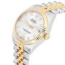 Rolex Datejust 31mm Yellow Gold/Steel Ladies Watch Silver Diamond Dial 178273 - 2017
