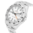 Rolex Explorer II 216570 White Dial Stainless Steel Mens Watch Complete Service