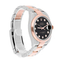 Rolex Datejust 36mm Black Diamond Dial Rose Gold/Stainless Steel 116201