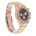 Rolex Cosmograph Daytona 116505-0008 Black Dial Pink Subdials 18K Rose Gold Complete