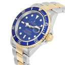 Rolex Submariner 18k Yellow Gold/Steel Blue Dial Mens Watch 16613 Circa 2005