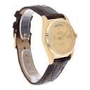 Rolex Day-Date 18238 36mm 18K Yellow Gold Watch Fluted Bezel Champagne Dial