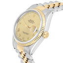 Rolex Datejust 36mm 16233 Two Tone Champagne Roman Dial Jubilee Circa - 1987