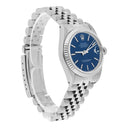 Rolex Datejust 31mm 68274 Blue Stick Dial Stainless Steel Watch W/G Bezel Circa - 1991