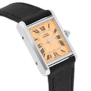 Cartier Tank Must De 2416 Quartz 22mm Silver Swiss Watch New Leather Strap