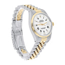 Rolex Datejust 36mm Two Tone White Diamond Dial Jubilee 16233 Circa 1990