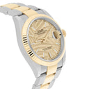 Rolex Datejust 36mm Champagne Palm Dial Oyster 126233-0038 Unworn Watch Complete