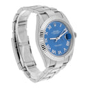 Rolex Datejust 126334 Stainless Steel 41mm Blue Roman Dial Complete MINT 2021