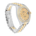 Rolex Datejust 36 Gold & Steel 116233 Watch Champagne Dial Jubilee Watch