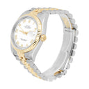 Rolex Datejust 36 Gold & Steel 116233-0149 Watch White Roman Dial Jubilee Watch
