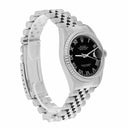 Rolex Datejust 36mm Stainless Steel Watch Black Roman Dial 16220 Circa 2002