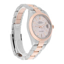 Rolex Datejust 41mm Steel/Everose Gold Mens Watch 126301-0009 Sundust Index Oyster