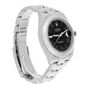 Rolex Datejust II Steel Black Roman Dial Oyster Mens 41mm Watch 116300 Complete