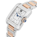 Cartier Tank Anglaise Small Steel/Rose Gold Watch Diamond Dial Ladies WT100024