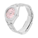 Rolex Datejust 179160 26 mm Pink Index Dial Diamond Bezel Oyster Band Steel Watch
