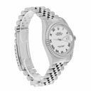 Rolex Datejust 36mm Stainless Steel Watch White Roman Dial 16220 Circa 2000