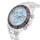 Rolex Daytona 116506-0002 Ice Blue Baguette Diamond Dial 40mm Platinum Watch Complete