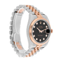Rolex Datejust 36mm 116231 Black Diamond Dial Rose Gold & Stainless Steel Watch