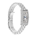 Cartier Tank Americaine Small Quartz 18k White Gold Ladies Diamond Watch