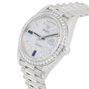 Rolex Day-Date 228349RBR-0036 40mm Diamond Paved Dial President Bracelet 18 kt white gold Watch