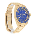 Rolex Submariner Ceramic Blue 116618LB Yellow Gold 40mm Watch Complete - 2009