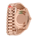 Rolex Day Date 228235-0055 Slate Ombré dial Dial Fluted Bezel 18k Rose Gold Watch
