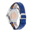 Jaeger Le Coultre  38mm Stainless Steel Blue Leather Band 142.8.92