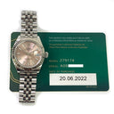 Rolex Lady-Datejust 28mm Jubilee 279174 Stainless Steel Watch Pink Index Dial