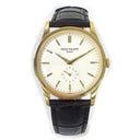 Patek Philippe Calatrava 37mm 5196J-001 Yellow Gold With Brown Leather Watch White Dial 2007