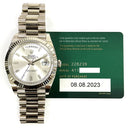 Rolex Day-Date 40 228239-0003 White Gold with Silver Diamond Dial Watch 2023