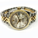Rolex Lady-Datejust 31mm Jubilee Gold/Steel with Silver Diamond Dial Watch 2017