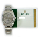 Rolex Oyster Perpetual 36mm Oyster 116000 Stainless Steel Watch Slate Grey Index Dial 2015