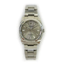 Rolex Oyster Perpetual 36mm Oyster 116000 Stainless Steel Watch Slate Grey Index Dial 2015