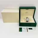 Rolex Oyster Perpetual 36mm Oyster 116000 Stainless Steel Watch Slate Grey Index Dial 2015