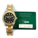 Rolex Explorer Black Dial 36mm 124273 Gold and Steel Oyster Watch 2022