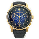 Audemars Piguet Code 11.59 Chronograph 26393OR.OO.A002KB.03 Rose Gold With Black Textile Watch Blue Dial 2021