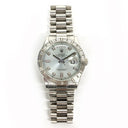 Rolex Day Date 36mm 118366A President Platinum Watch Ice Blue Diamond Dial